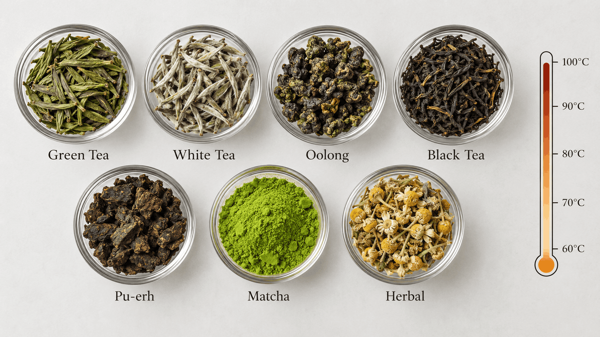 The Ideal Water Temperature for Every Type of Tea